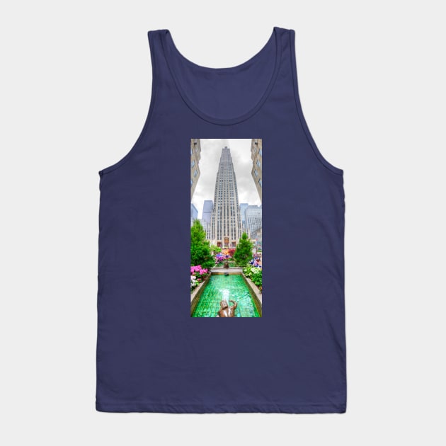 Rockefeller Center Panorama, New York City, USA Tank Top by tommysphotos